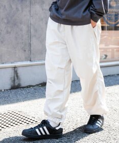WEGO 【ウエストゴム/手洗い可】ナイロン　トラックパンツ