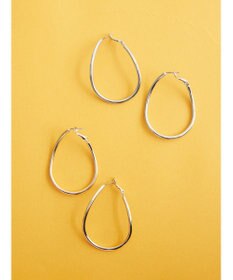 AMERICAN HOLIC 変形メタルフープピアス