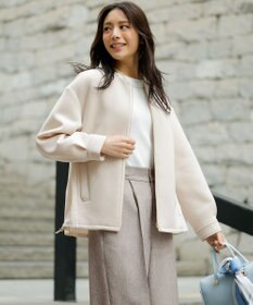 ANY SIS フォルミックコンビ アウター アイボリー