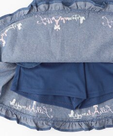 ANY KIDS 裾 ロゴ刺繍 スカパン