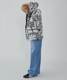 WEGO ボアパターンフードブルゾン