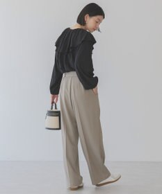 AMERICAN HOLIC サラックール衿フリルラグランブラウス