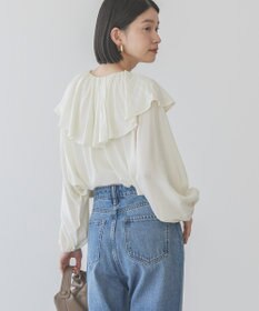 AMERICAN HOLIC サラックール衿フリルラグランブラウス