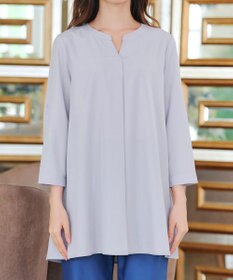 Tiaclasse 【選べる2Type】スキッパーシャツチュニック