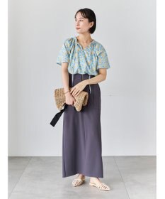 Te chichi 【LIBERTY FABRICS】フリルネックブラウス