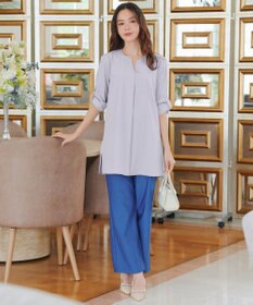 Tiaclasse 【選べる2Type】スキッパーシャツチュニック