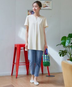 Tiaclasse 【選べる2Type】スキッパーシャツチュニック