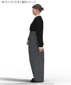 23区 L 【洗える】エンブロイダリーニット