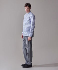 J.PRESS MEN 【SOMELOS】マルチストライプ バンドカラーシャツ