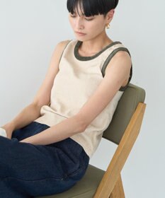 AMERICAN HOLIC 配色ベロアタンクトップ