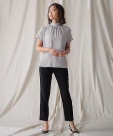 BEIGE， EVA / ハイネックハーフスリーブブラウス