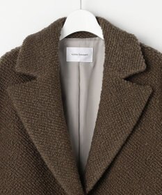 自由区 【カトリエムブーケ】manteau en relief コクーンシルエットツイードコート