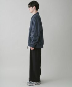 WEGO 起毛TR ワイドストレートスラックス