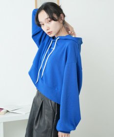 WEGO 配色ロゴデザインショートパーカー