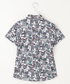 23区GOLF 【WOMEN】【吸水速乾/UVカット】パリマップ総柄ポロシャツ