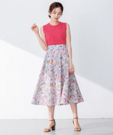 組曲 【洗える・アンサンブル対応】MINAノースリーブ ニット