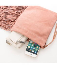 UNBILLION kakatoo ピッグレザーフリンジドロストミニバッグ