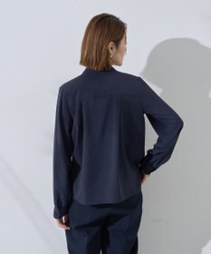 YECCA VECCA スカーフリング付きボウタイブラウス