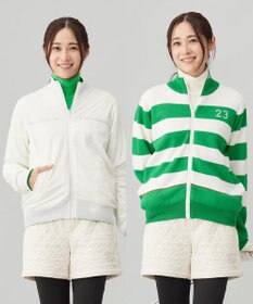 23区GOLF 【WOMEN】リバーシブルニットブルゾン
