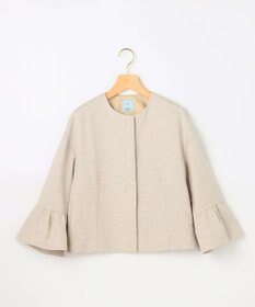 組曲 【WEB限定】ライトリネンライクノーカラー ジャケット