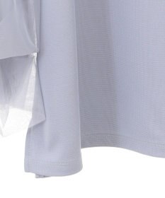 earth music&ecology キラキラストーンパールチュールスリーブプルオーバー