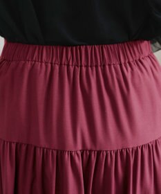 Tiaclasse 【洗える】ティアードフレアスカート