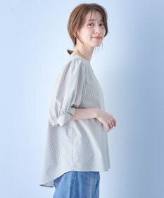 ANY 【抗菌防臭/速乾/手洗い可】エニィファンクション パフスリーブブラウス