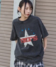 WEGO ヴィンテージウォッシュグラフィックBIGT