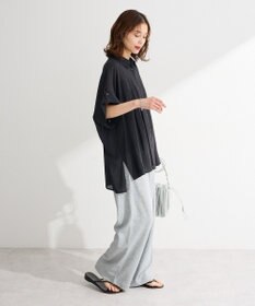 Green Parks タック入りオーバーサイズシャツ