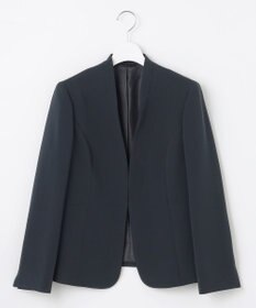 J.PRESS LADIES L 【WEB限定カラーあり・洗える】セラテリーダブルクロス ノーカラー ジャケット