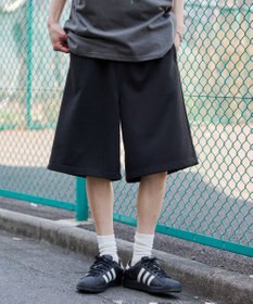 WEGO 【ユニセックス着用ITEM/SMサイズ展開/ウエストゴム】スウェットバギーショーツ