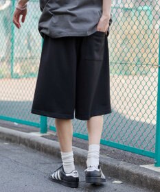 WEGO 【ユニセックス着用ITEM/SMサイズ展開/ウエストゴム】スウェットバギーショーツ
