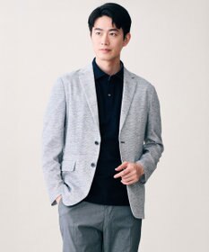 JOSEPH ABBOUD リラックスクールビズ【フランス産リネン×日本の技術/ストレッチ】ノルマンディーリネントップジャージージャケット