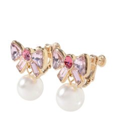 Maison de FLEUR ビジューリボンイヤリング