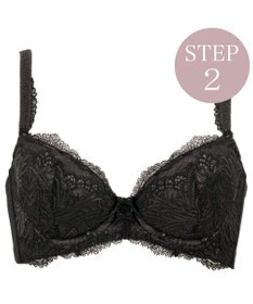 BRADELIS New York 【BRADELIS New York/ 育乳補整ブラ・STEP2 寄せる】ローズステップ2ブラ24A1  谷間を作ってキープする補正ブラ