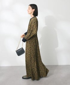 CRAFT STANDARD BOUTIQUE 総柄バイカラーワンピース