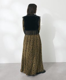 CRAFT STANDARD BOUTIQUE 総柄バイカラーワンピース