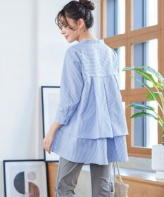 Tiaclasse バックタックフレアチュニック