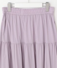 UNFILO 【撥水/UVケア/接触冷感】シャカ楽ストレッチ ティアードスカート