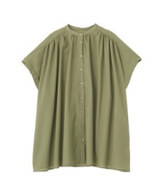 AMERICAN HOLIC 【予約】【WEB限定】イージーケア+接触冷感 フレンチスリーブギャザーシャツ