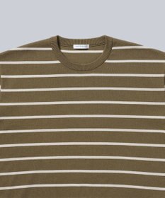 WHITE MAILS 【UNISEX】PAPER YARN BORDER KINT PULLOVER T-シャツ