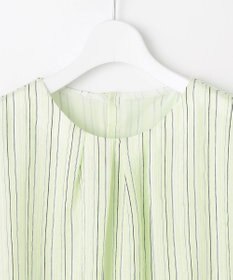 J.PRESS LADIES 【洗える】ランダムストライプ シアー プルオーバー カットソー