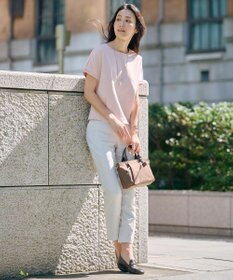 J.PRESS LADIES 【WEB限定カラーあり・洗える】コットンスムース フレンチスリーブ カットソー