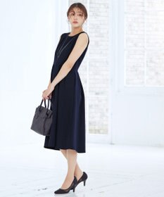 Tiaclasse 【洗える】タックフレアワンピース