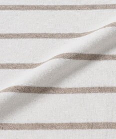 WHITE MAILS 【UNISEX】PAPER YARN BORDER KINT PULLOVER T-シャツ