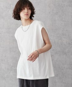 WEGO 【5色3サイズ展開/ユニセックス着用ITEM/洗える/綿100%】スリーブレスコットンT