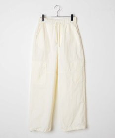 WEGO 【ウエストゴム】ナイロンイージーワイドカーゴパンツ