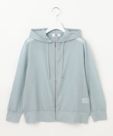 J.PRESS LADIES L 【洗える】シアーライトニット パーカー