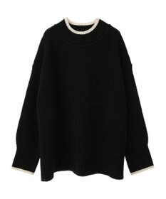 earth music&ecology ライン入りハイネックニットチュニック