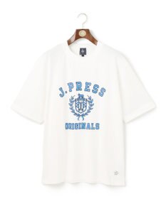 J.PRESS MEN 【J.PRESS ORIGINALS】【UNISEX】Cotton Jersey CRST Logo T-shirt